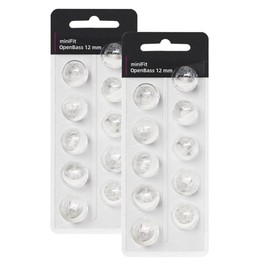 KH HAIKE Hearing Aid Domes for Oticon Replacements,Oticon Minifit Open Bass Vent Domes (12 mm/2 Packs,Universal Domes for Oticon Hearing Aid Supplies.