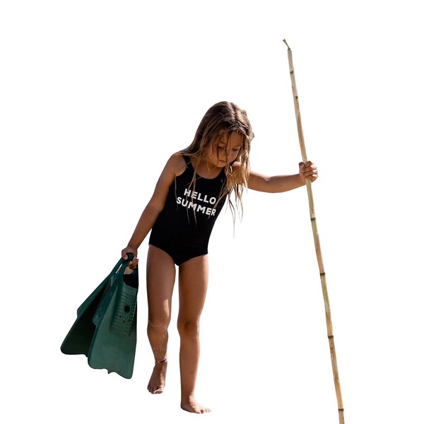 Billabong Girls' Night Out One Piece Swimsuit, Black, 5