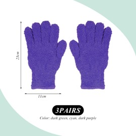 CVDYWDJIE 3 Pairs Coral Velvet Gloves, Housework Gloves, Dust Gloves, Household Cleaning Gloves, Creative Cleaning Tools, Absorbent Gloves