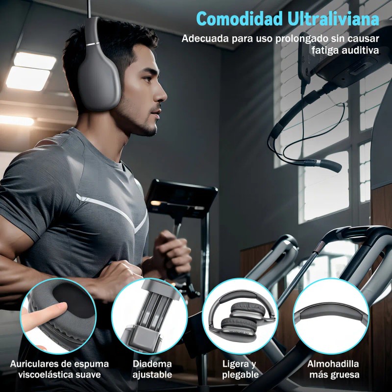 Audfonos Inalmbricos Diadema Bluetooth De Ruido Auriculares Bluetooth 5.4 Kuiiyer