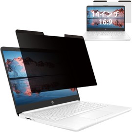 14 Inch 16:9 Anti-Peeping Film Magnetic Laptop Privacy Filter PC Screen Protector Film Double Sided Blue Light Reducing Anti-Glare Easy to Install and Remove