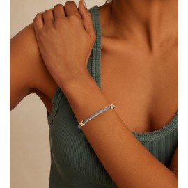 HANTNOOL Twisted Cable Cuff Bracelets for Women Trendy Vintage Gold and Silver Bracelet Designer Dupes Jewelry for Her