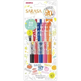 Limited Zebra Sarasa Clip 0.5 20th Anniversary Scented Set of 5 Colors