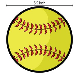 Sports Athlete Softball Car Magnet, 5 3/4 Inch