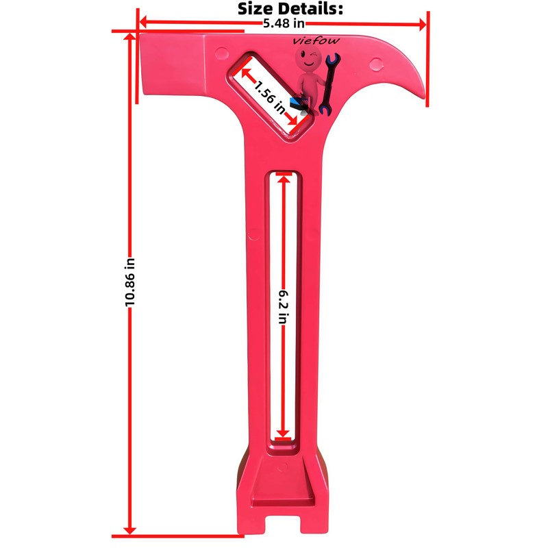 Viefow 4-in-1 Emergency Wrench, One-Piece for Gas Water Shutoff &