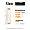 JIASENBAO 5 Pack Gold Cabinet Pulls 5" Hole Center Brushed
