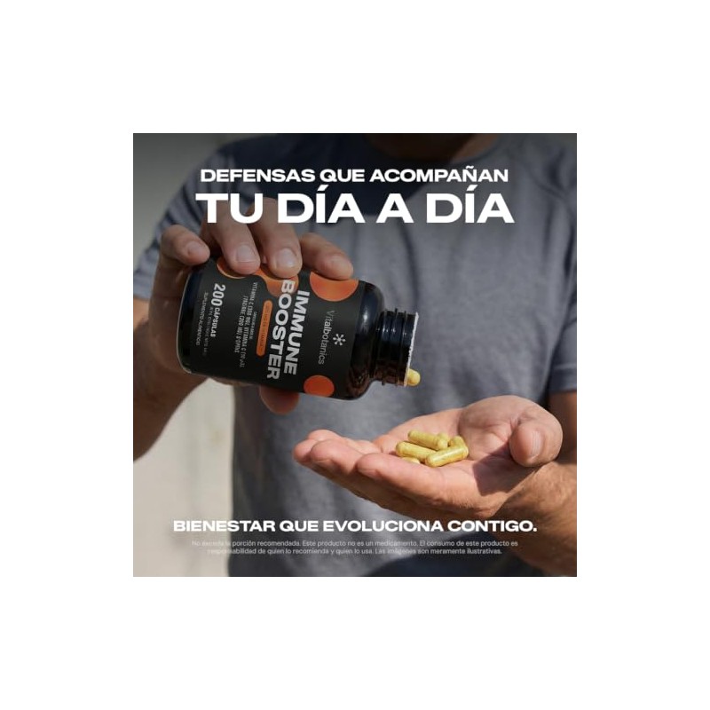 Vitamina C, D3, Zinc, Equinácea, Ajo, Jengibre y Cúrcuma VITAL