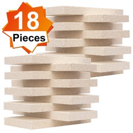 18 Pieces Insulating Fire Brick for Ovens, Kilns, Blacksmith, Fireplaces, Forges 9" x 4.5" x 0.78" 2320F Rated Insulating Fire Bricks