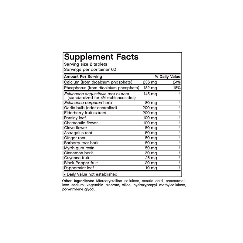 Futurebiotics Garlic Echinacea Elderberry, 120 Vegetarian Tablets