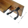 keepdrum GS039a Double Guitar Wall Mount Wooden Wall Mount for