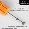 C & I Diamond Nail Drill, Ball Shape Head E-File,
