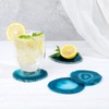 FOLKOR LIFE Agate Coaster Set of 4, Drinks Stone Coaster