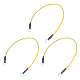 QUARKZMAN ESD Grounding Cable 20 cm / 7.87 Inch Long, Antistatic Grounding Cable for Eliminating Conductive Electrostatics, Pack of 3 (Yellow, Green)
