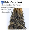 Brown to Honey Boho Hair 4/27# Ombre Synthetic Boho Braids