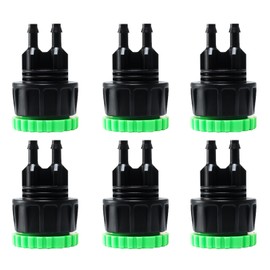 6Pcs Practical Irrigation Garden Hose Connector Faucet Nozzle Drip Irrigation Hose Connectors Repair Drip Quick Connector Hose Adapter for Garden Irrigation System