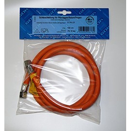 GOK Gas Hose 150 cm 2 x Connection G 1/4 Inch Left