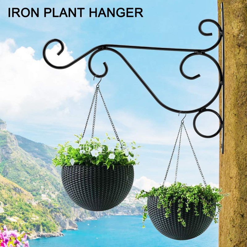 Haofy Plant Hanger Bracket, Iron Plant Hook Hanging Wall Hanger