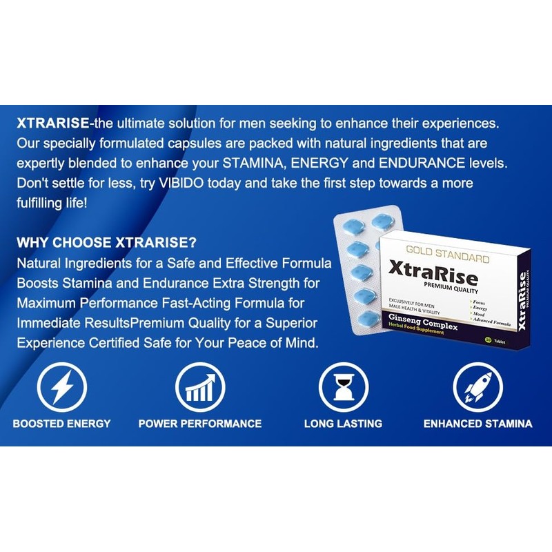 XtraRise XtraRise | Extra Strong | Maximum Duration, Immediate Effect,