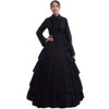 GRACEART Medieval Victorian Gothic Ball Gown Dress Cosutume Small Black