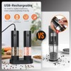 Rechargeable Electric Salt and Pepper Grinder Set