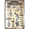 DODINO 20 x 30 cm Retro Tin Sign Corkscrews Gift