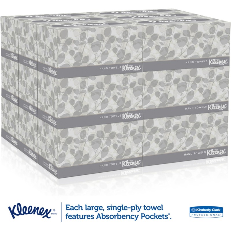 Kimberly-Clark KLEENEX Pop-Up Box Hand Towels, Paper, 9 x 10-1/2,