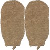 2 Pack 100% Natural Exfoliating Hemp Glove Mitt Mitten -