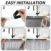 2 Pack Fabric Sink Skirt Diamond Bathroom Stitch Under Sink