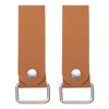 sourcing map 2pcs Tape Measure Holder 4.8" Leather Tape Measure