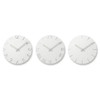 Lemnos CARVED Arabic NTL10-04A Wall Clock, Carved, White, 9.4 inches