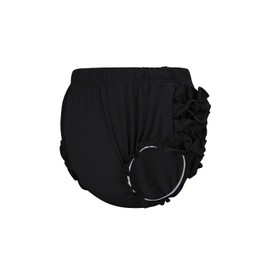 Ruffle Diaper Covers for Baby Girls Cotton Bloomers for Toddler Baby Girls Kids Underwear Bloomers Black 0-6 Months