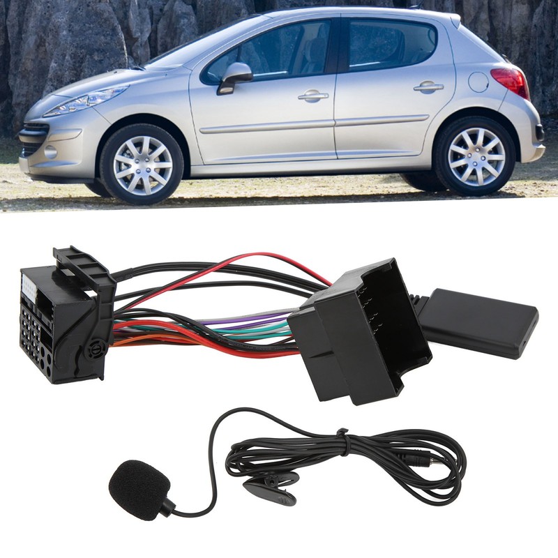 12Pin Bluetooth 5.0 Aux Audio Cable Adapter Microphone Hands Free