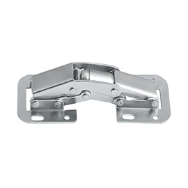 Gedotec Easy Mont Furniture Hinge Caravan Hinge Screw-On Hinge with Spring Galvanised Steel Hinge for Flaps & Furniture 1 Piece Screw-On Straps with Automatic Closing