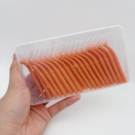 50 cepillos interproximales, cepillos interdentales de encías, cepillos de limpieza dental reutilizables en ángulo L, cepillo desechable de higiene dental dental, hilo dental para frenos, herramienta
