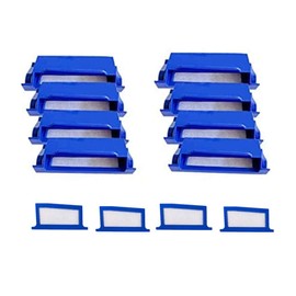 Filtros CPAP de repuesto Ezzke para DreamStation, 6 filtros grandes reutilizables y 10 ultrafinos desechables, algodón, azul, 16 unidades
