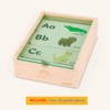 Battat Rompecabezas ABC de Madera con Caja para Guardar Piezas,