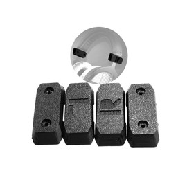 SplashNColor Slider Cover Replacement for Beyerdynamic DT 770 / DT 880 / DT 990 Pro & HS 400 Headphones - Durable Black Slider Covers to Restore Look & Function for Long-Lasting Use - ABS - Black