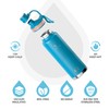 IDEUS Vacuum Insulated Water Bottle, 40 oz Stainless Steel Water