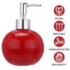 Alipis Ceramic Soap Dispenser Round Press Bottle Refillable Lotion Bottle