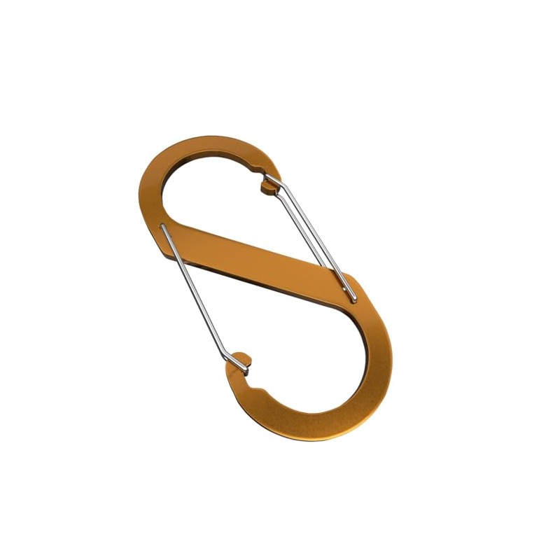 Aluminium S-Shaped Carabiner Hooks, 88mm x 40mm, Lightweight for Camping