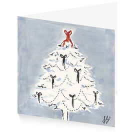 Royal Academy of Arts Susannah Garrod Christmas Tree Pack of 10 Christmas Cards (15 x 15 cm)