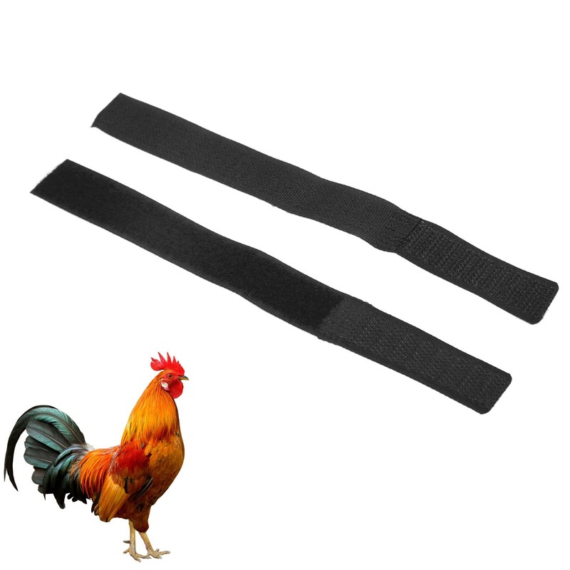 2 Pack Rooster Collar, Nylon Chicken Collar Anti Crow Rooster