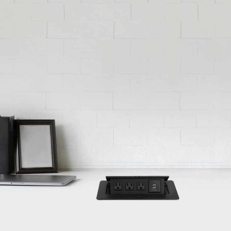 Pop Up Outlet for Countertop, Desktop Pop Up Socket with