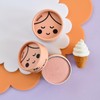 No Nasties Kids Eco Blush Pressed Powder - Peach, 1g