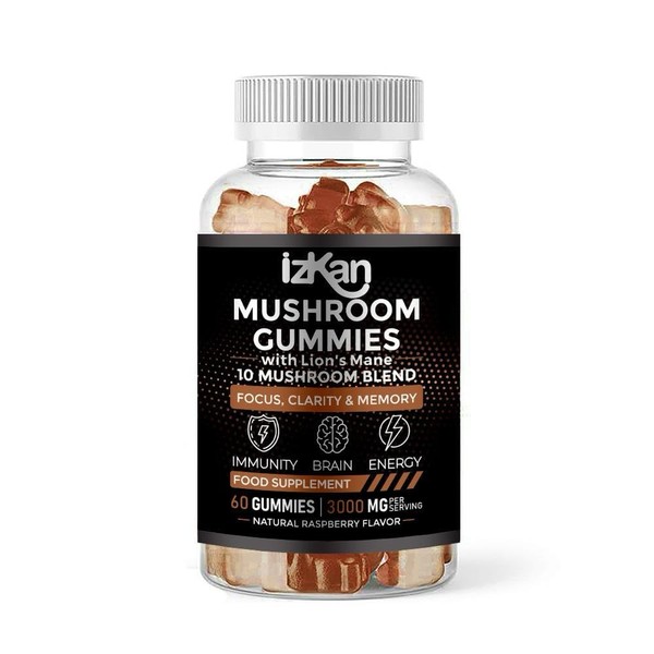 Mushroom Complex Gummies 3000mg - 10 Brain Health Mushrooms Gummies
