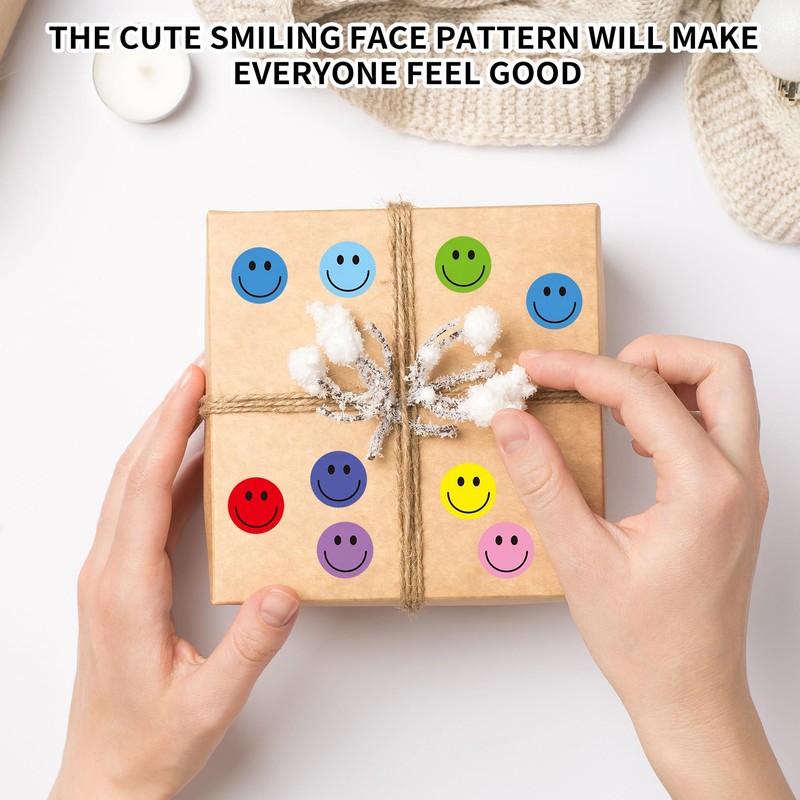 1500Pcs Happy Face Stickers for Kids,Teacher Reward Stickers,Smile Labels