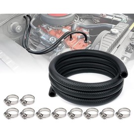5/8" Heater Hose Coolant Radiator and Clamps | 10FT Straight Coolant Hose with Double Reinforced Structure | SAE 20R3 Standard