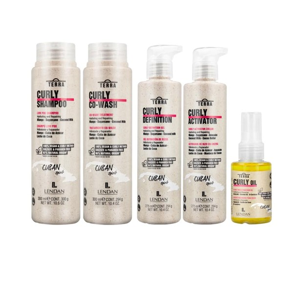 Lendan Curly Cuban Spirit 5-PIECE KIT by TERRA with Low