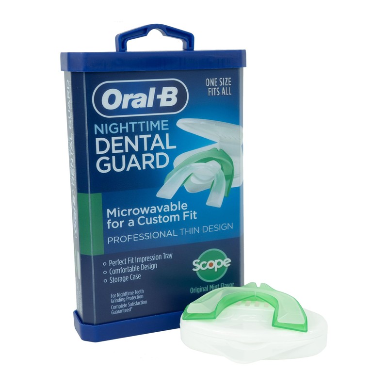 Protector dental nocturno Oral-B con reborde. Ajuste delgado profesional. Talla