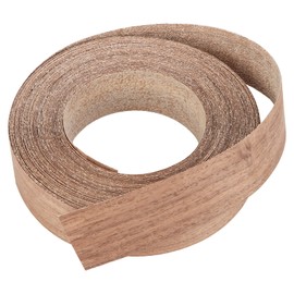 WOPPLXY 1-1/2 Inch x 50ft Roll of Walnut Wood Veneer Edge Banding, Veneer Edge Banding, Pre-glued Flexible Veneer Edging, Real Wood Tape Banding for Cabinet Repair Furniture Restoration